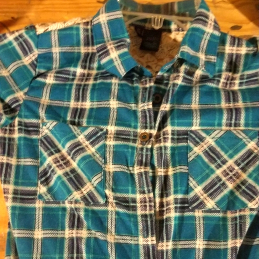 Western wear Girls Plaid Long Sleeve Shirt